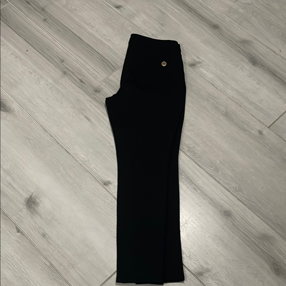 Michael Kors Black Trousers with Gold Button
